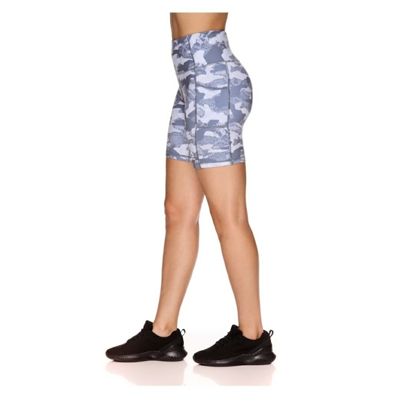 - Xs Reebok Womens Printed Highrise Bike Short with Pockets - Picture 3 of 3